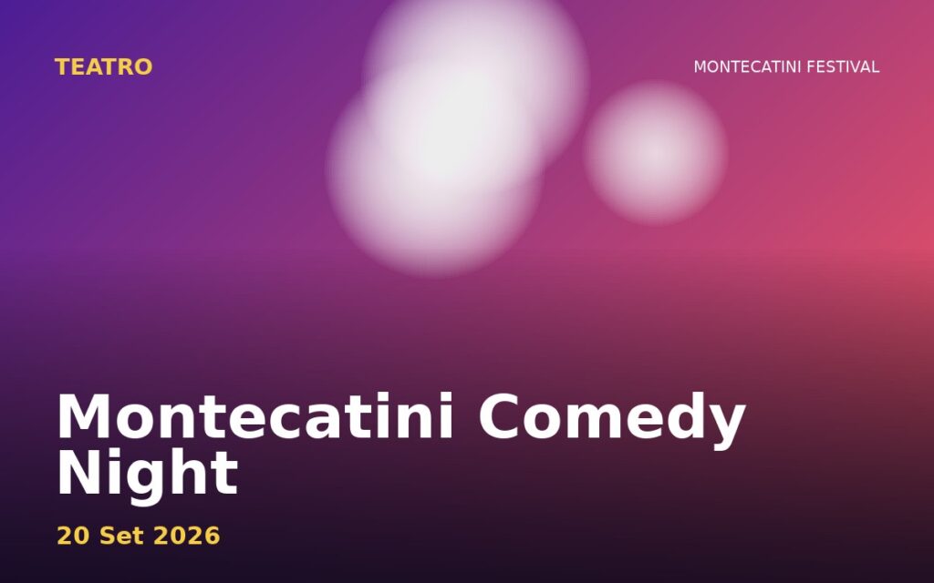 Montecatini Comedy Night